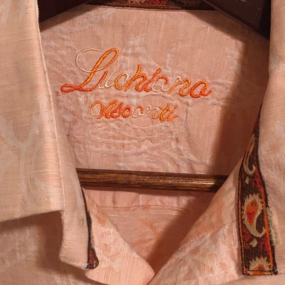 LUCHIANO VISCONTI 100% LINEN LONG SLEEVE SHIRT - Picture 16 of 16